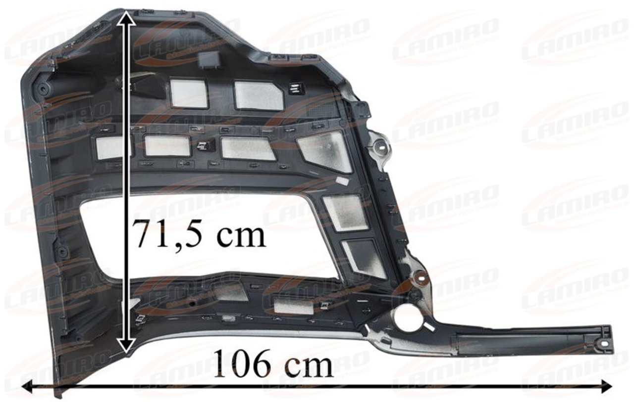 Ny Strålkastare för Lastbil MAN TGX 2021- HEADLAMP COVER LEFT W/O SPRAYER HOLE GREY MAN TGX 2021- HEADLAMP COVER LEFT GREY WITHOUT SPRAYER HOLE: bild 2