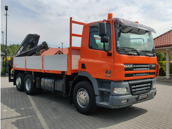 Flakbil, Kranbil DAF CF 85.380 6x2 Oś Skrętna Skrzynia HDS HIAB 220C + Pilot: bild 4