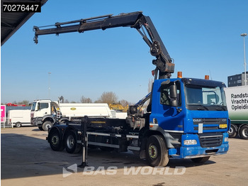 Lastväxlare lastbil, Kranbil DAF CF85.410 6X2 NL-Truck Hiab 244 EP-3 Hipro Kran 28t Trans-Com chainlift Euro 5: bild 4