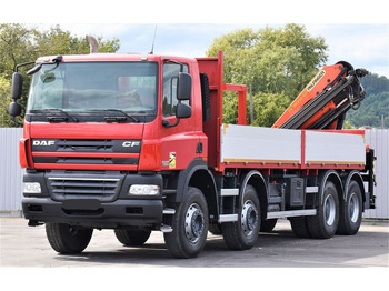 Kranbil DAF CF 85.410 Pritsche 6,80m + KRAN / FUNK/8x4: bild 3