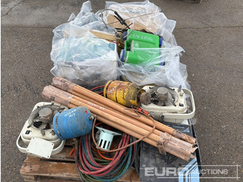 Entreprenadutrustning Pallet of Various Gas Burners, Ventilators, Knapsack Sprayers, Hose Reels: bild 4