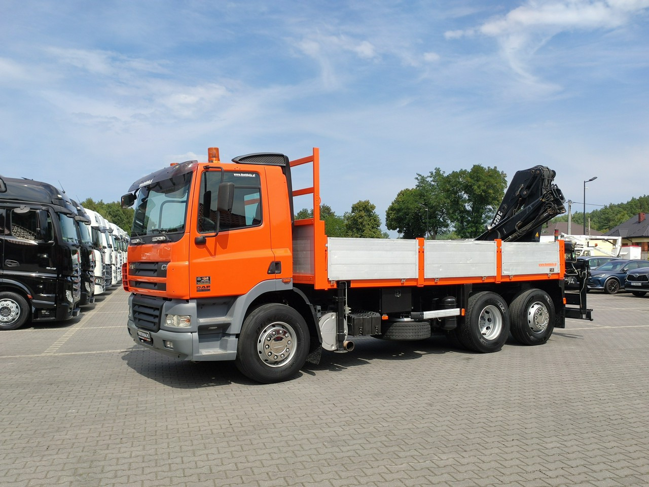 Flakbil, Kranbil DAF CF 85.380 6x2 Oś Skrętna Skrzynia HDS HIAB 220C + Pilot: bild 31