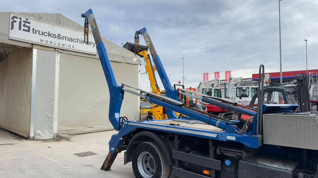 Containerbil/ Växelflak lastbil Renault 16.280 4X2 meiller absetz tipper: bild 11