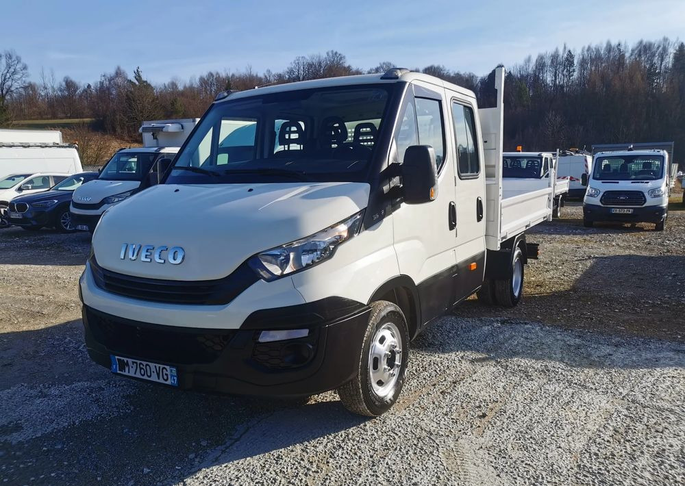 Transportbil med tippflak Iveco Daily 35C12 Brygadówka wywrotka 35-120 kiper doka Dubel klimatyzacja: bild 16