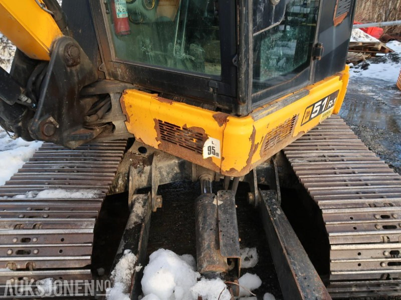 Grävmaskin 2016 JCB 51R-1 Gravemaskin - Engcon tiltrotator - Pusskuffe - Graveskuffe - Smalskuffe - Sentralsmøring - Sertifisert: bild 10