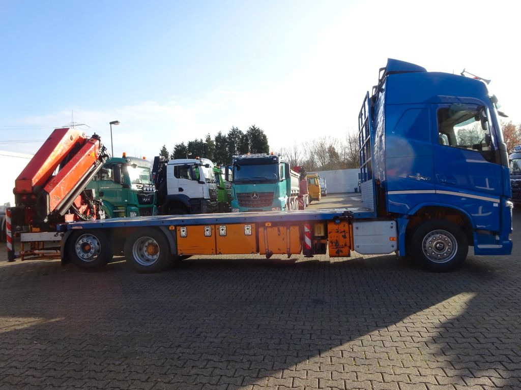 Kranbil, Flakbil Volvo FH 500 Container Pritsche + PK 38502 Kran: bild 17