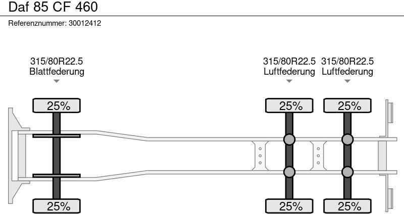 Containerbil/ Växelflak lastbil DAF 85 CF 460: bild 14