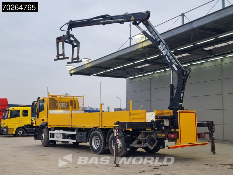 Flakbil, Kranbil Iveco Stralis 310 6X2 RHD! Lift+Lenkachse Atlas 135.2VE-A11 Kran Crane Euro 6: bild 21