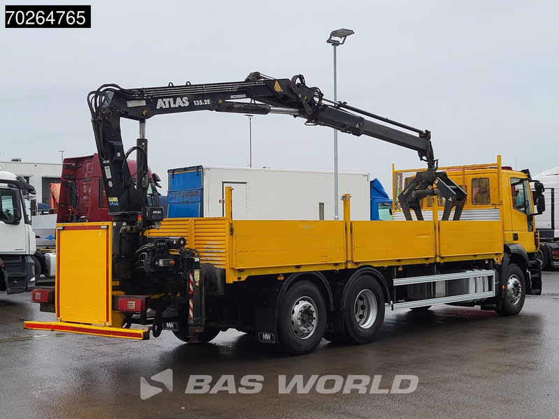 Flakbil, Kranbil Iveco Stralis 310 6X2 RHD! Lift+Lenkachse Atlas 135.2VE-A11 Kran Crane Euro 6: bild 11