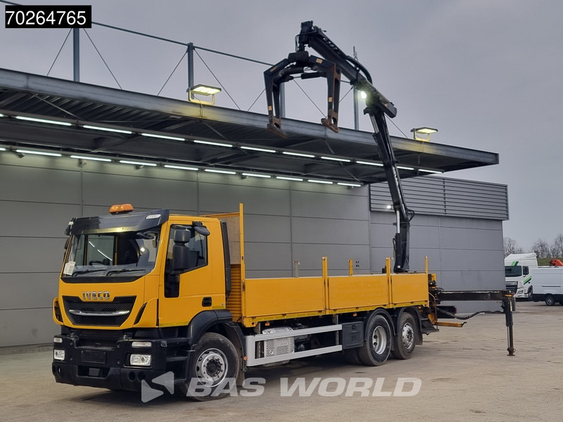 Flakbil, Kranbil Iveco Stralis 310 6X2 RHD! Lift+Lenkachse Atlas 135.2VE-A11 Kran Crane Euro 6: bild 19