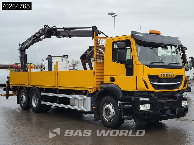 Flakbil, Kranbil Iveco Stralis 310 6X2 RHD! Lift+Lenkachse Atlas 135.2VE-A11 Kran Crane Euro 6: bild 10