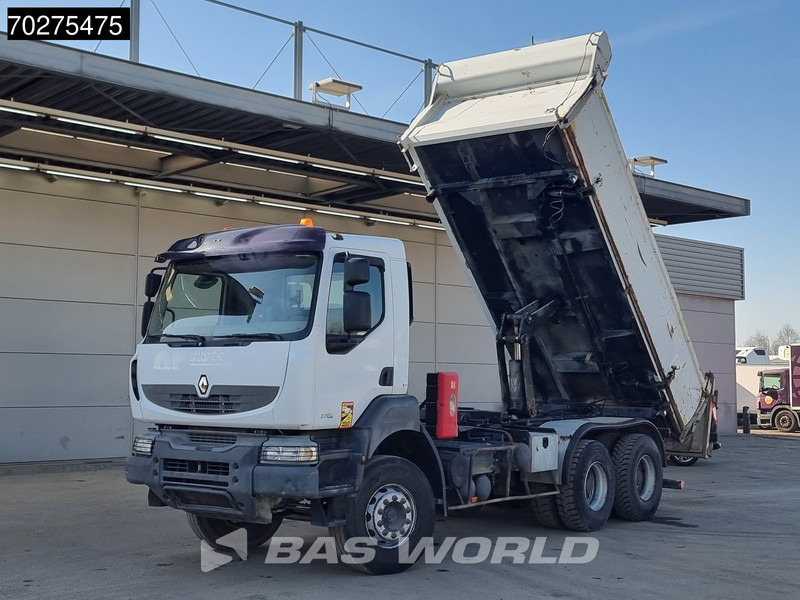 Tippbil lastbil Renault Kerax 370 6X4 11m3 Marrel tipper Steelsuspension Big-Axle Euro 4: bild 7