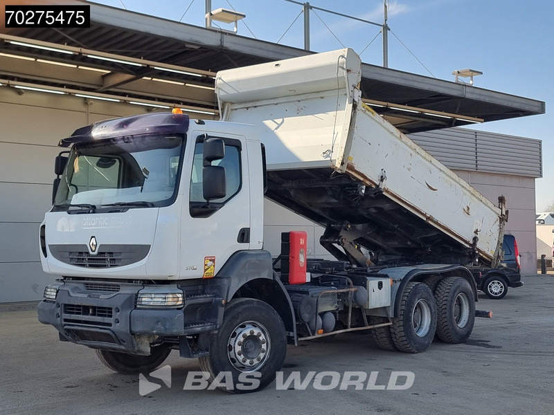 Tippbil lastbil Renault Kerax 370 6X4 11m3 Marrel tipper Steelsuspension Big-Axle Euro 4: bild 10