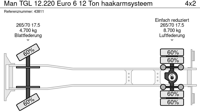 Leasa MAN TGL 12.220 Euro 6 12 Ton haakarmsysteem MAN TGL 12.220 Euro 6 12 Ton haakarmsysteem: bild 18