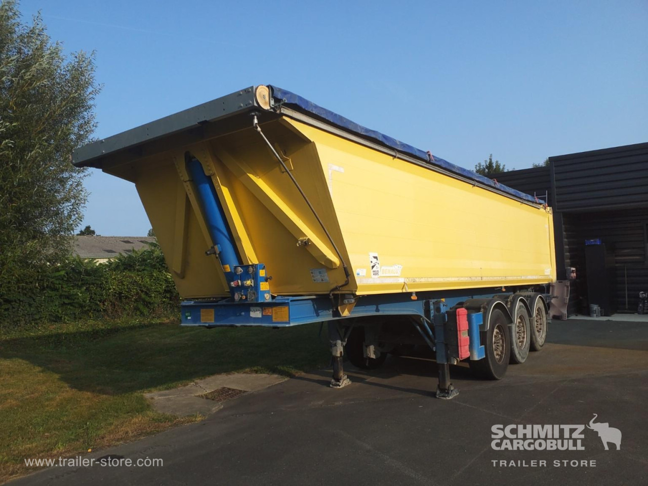 Tippbil semitrailer BENALU Tipper Alu-square sided body 29m³: bild 6