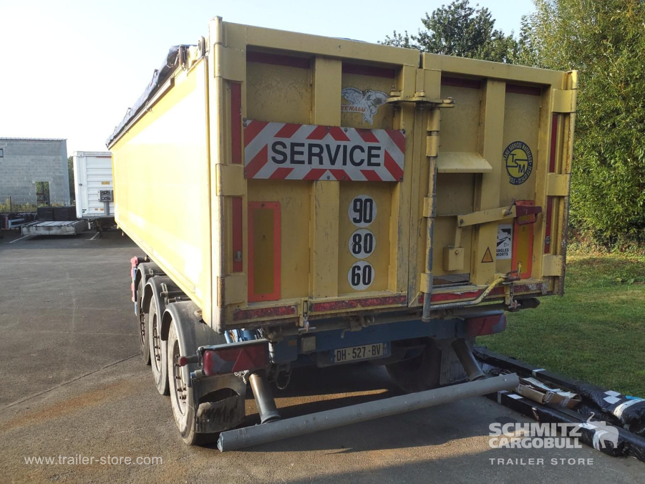 Tippbil semitrailer BENALU Tipper Alu-square sided body 29m³: bild 8