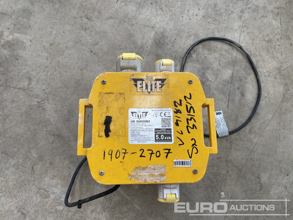 Entreprenadutrustning Elite 5Kva 110 Volt Transformer: bild 7