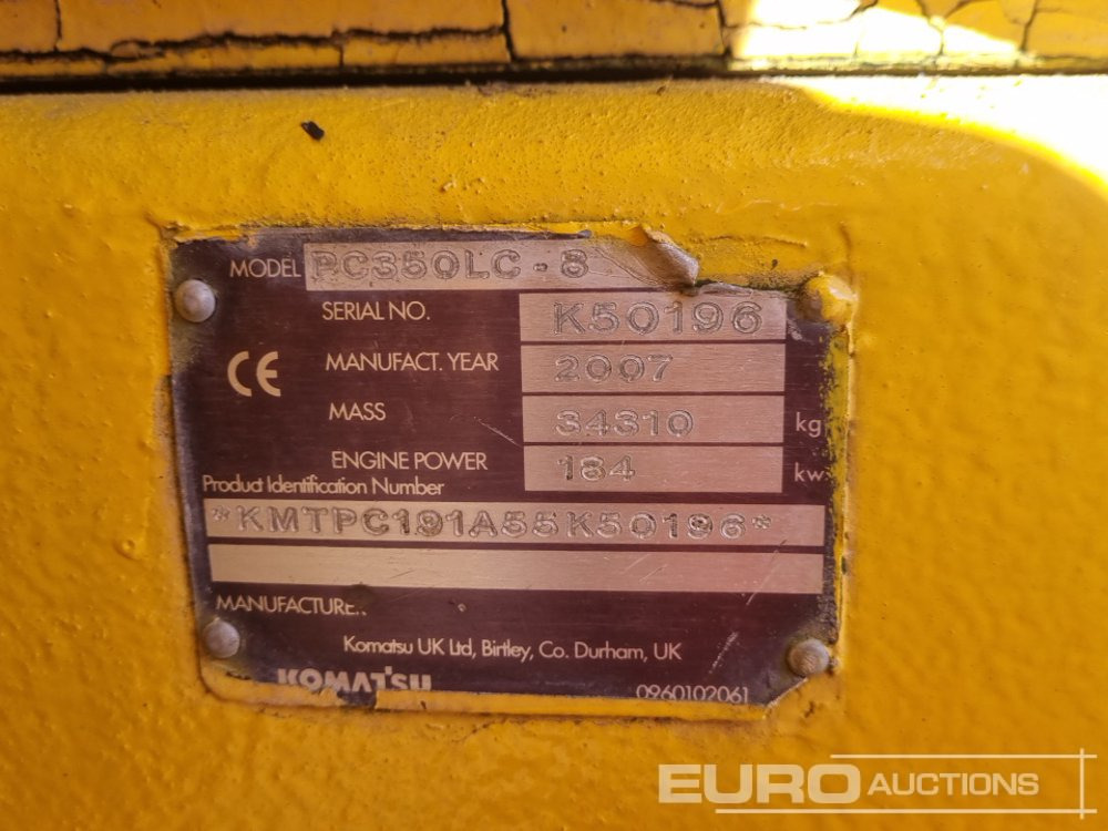 Bandgrävare Komatsu PC350LC-8: bild 47